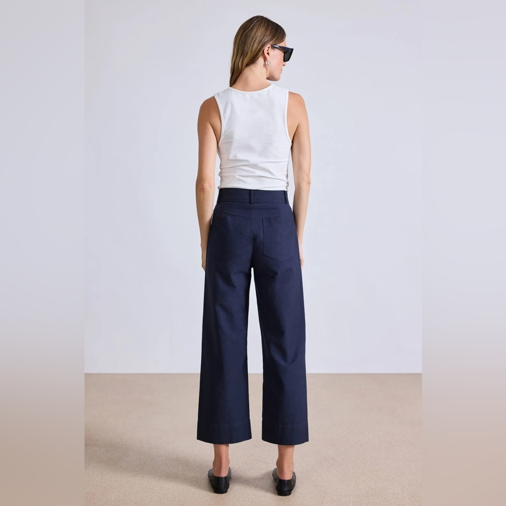 Apiece Apart Navy Wide Leg Pants - Picture 11 of 13
